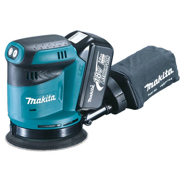 LIJADORA ORBITAL 2B 3AH 125MM MAKITA 18 V DBO180RFE