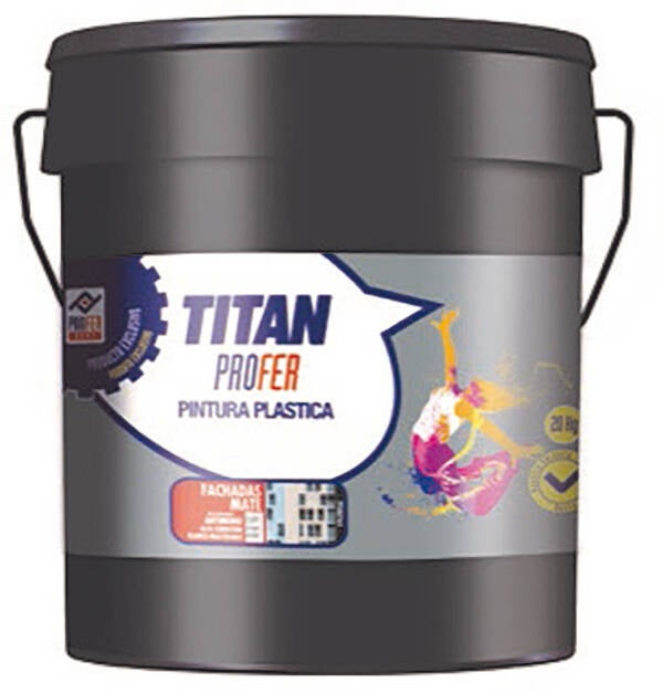 PINTURA PLASTICA FACHADAS MATE TITAN PROFER 5 KG PH747