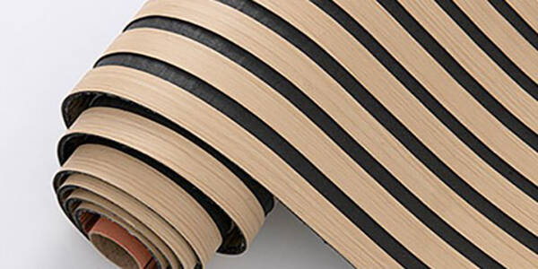 ROLLO ROBLE NATURAL CON FIELTRO NEGRO - 58X300 CM 300537