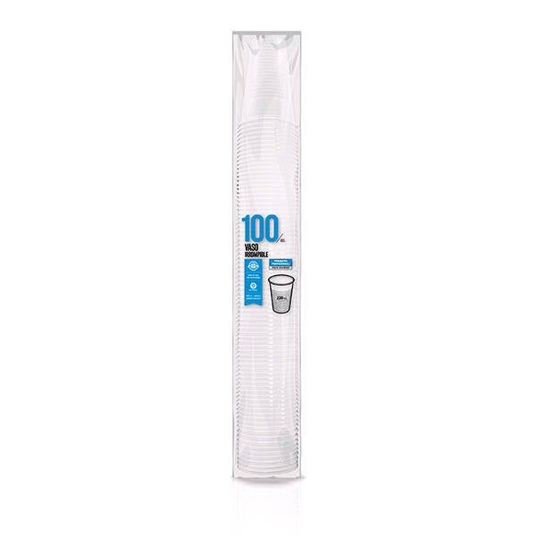 VASO DESECHABLE PP IRROMP BCO B/100 MAXI 220 CM3 5103