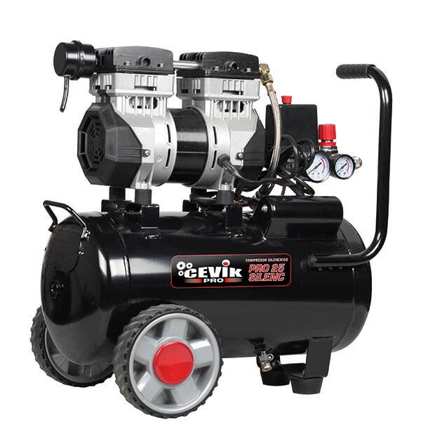 COMPRESOR SILENCIO 1,5HP S/ACE CEVIK 24 L CA-PRO25SILENC