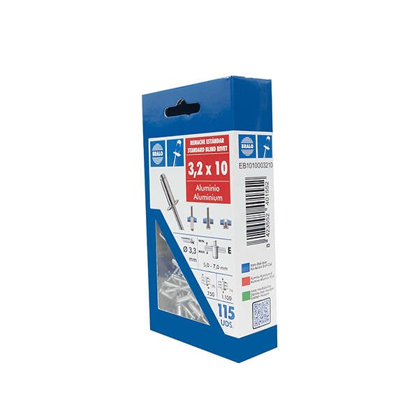 REMACHE BLISTER 115 U BRALO 3,2X10 MM EB1010003210