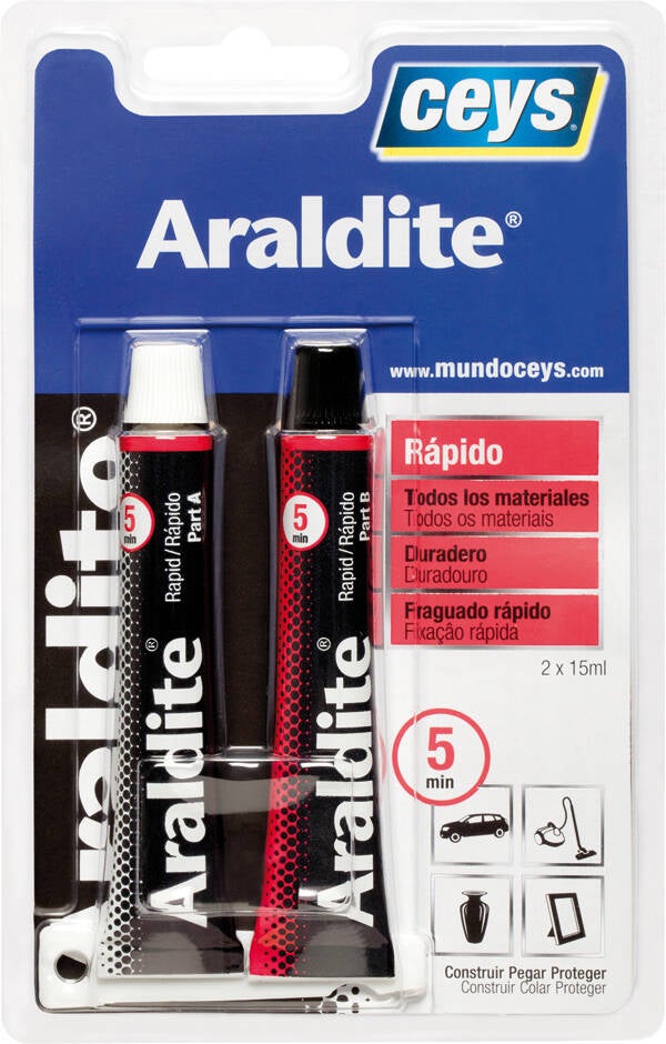 PEGAMENTO RAPIDO TUBO GRANDE ARALDIT 15+15 ML 510207