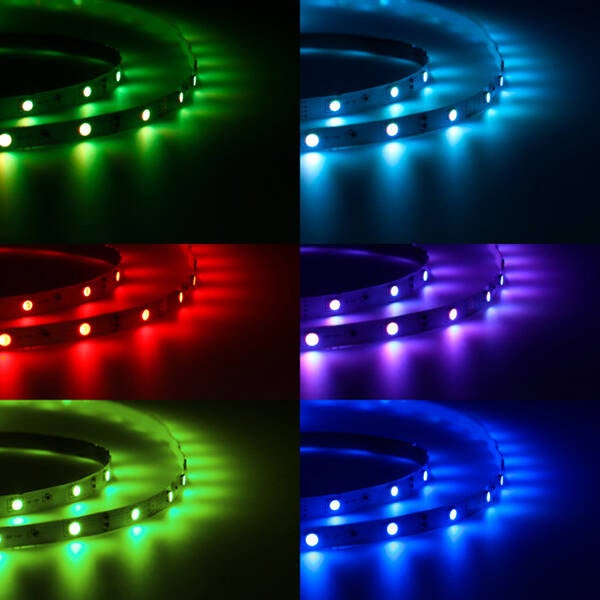 TIRA LED RGB C. REMOTO 1800lm 12W C/TRANSF KSIX 5 M BXLEDST5M