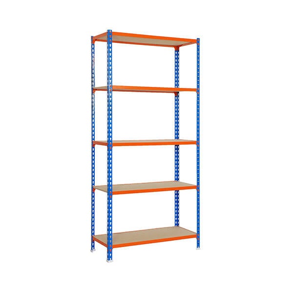 ESTANTERIA S/T 5B AZUL/NARANJA SIMON 20X10X40 MADERCLICK PLUS