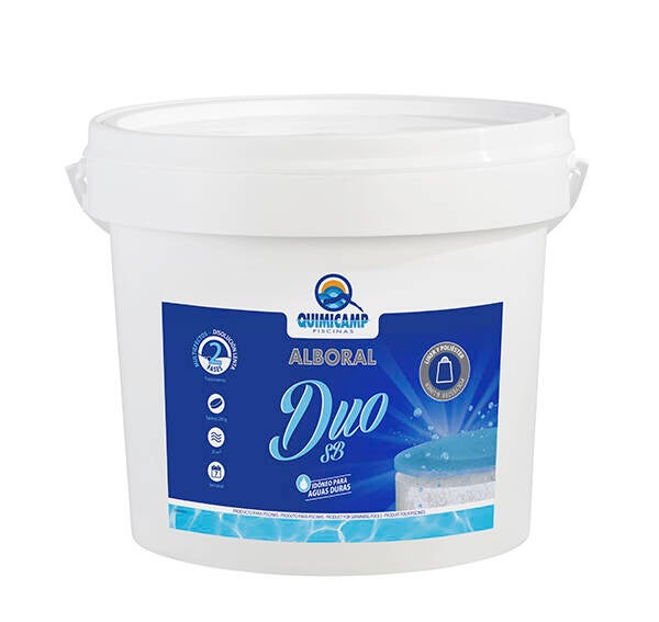 CLORO ALBORAL BIFASE DUO 250GR QUIMICAMP 5 KG 208405