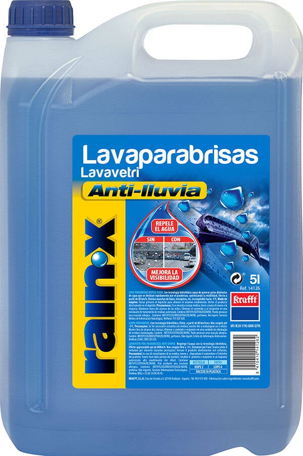 LAVAPARABRISAS REPELENTE LLUVIA KRAFFT 5 L 14126...