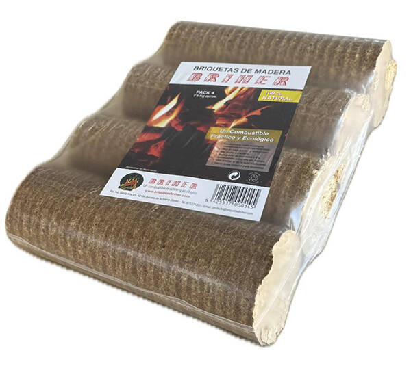 BRIQUETA COMBUSTIBLE COMPACTA 4UD BRIHER -