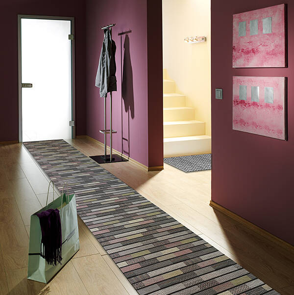 ALFOMBRA PASILLERA TEXTIL TAORMINA GRIS (METRO) DINTEX 65 CM 56672