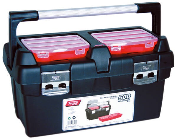 CAJA HERRTAS PLASTICO /ALU TAYG 500 MM 165009