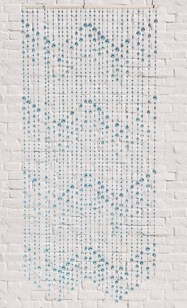 CORTINA PUERTA PLASTICO AZUL PROFER HOME 90X180 CM PH1136