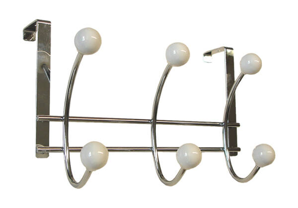 PERCHA PORCELANA SOBREPUERTA NESU - 902BL