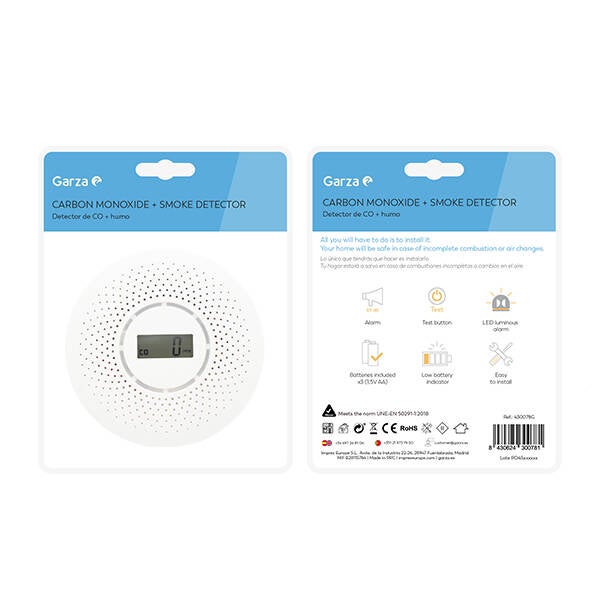 DETECTOR CO + HUMO GARZA - 430078