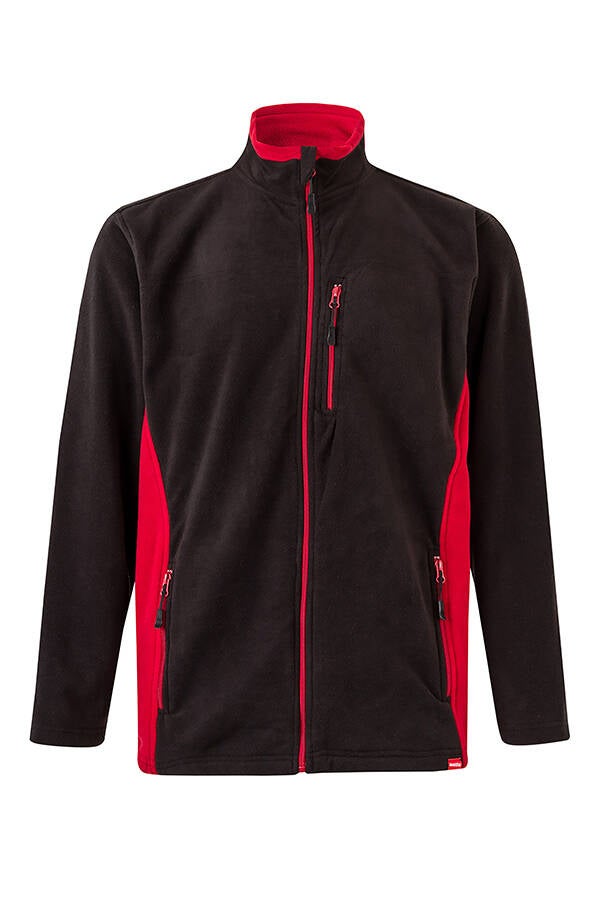 CHAQUETA POLAR NEGRO/ROJO VELILLA XXL 201504