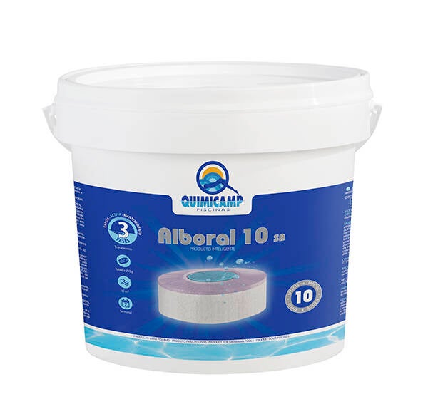 CLORO ALBORAL 10 TAB 250 G QUIMICAMP 5 KG 201205