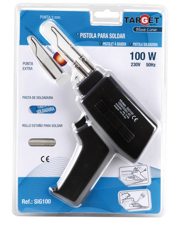 SOLDADOR PISTOLA PUNTA INTERC TARGET 100 W SIG100