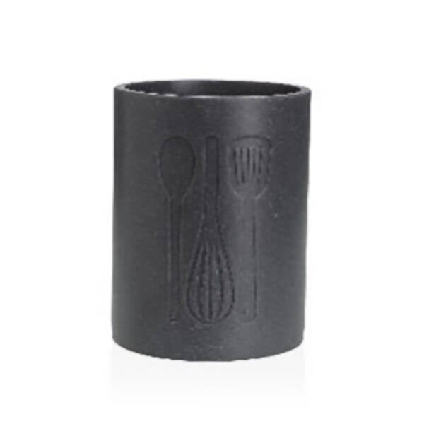 PORTAUTENSILIOS GRANDE COCINA NEGRO VERSA 13X13X17,5 22530056
