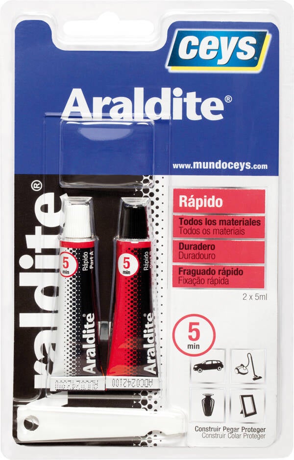 PEGAMENTO RAPIDO PEQUEÑO ARALDIT 5+5 ML 510206