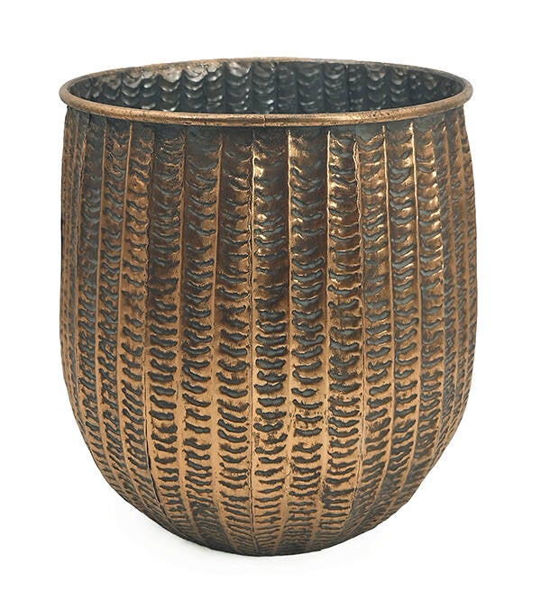 MACETERO METAL DORADO SINDER 36X37,5 CM 1600410