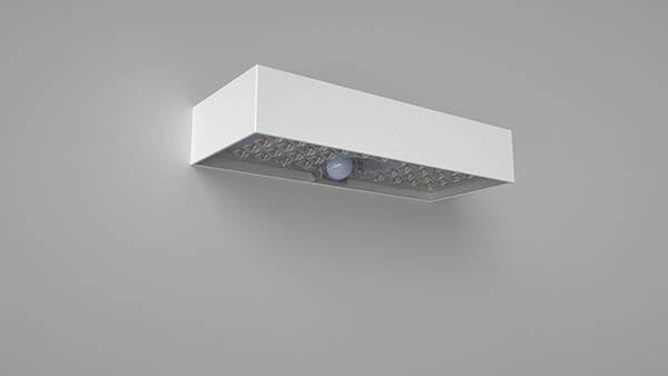 APLIQUE SOLAR EXT. SENSOR BLANCO LUCECO 800LM LEXSBR80W30-01
