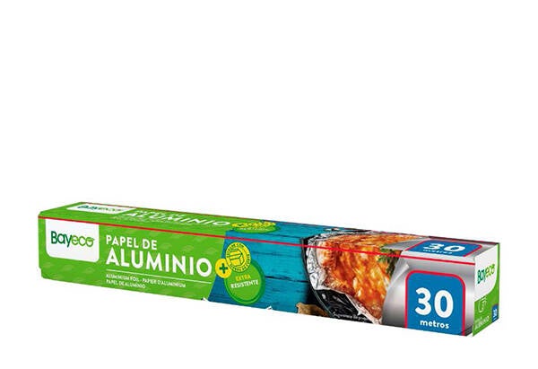 PAPEL ALUMINIO BAYECO 290MMX 30M BA-AL290-100-030M