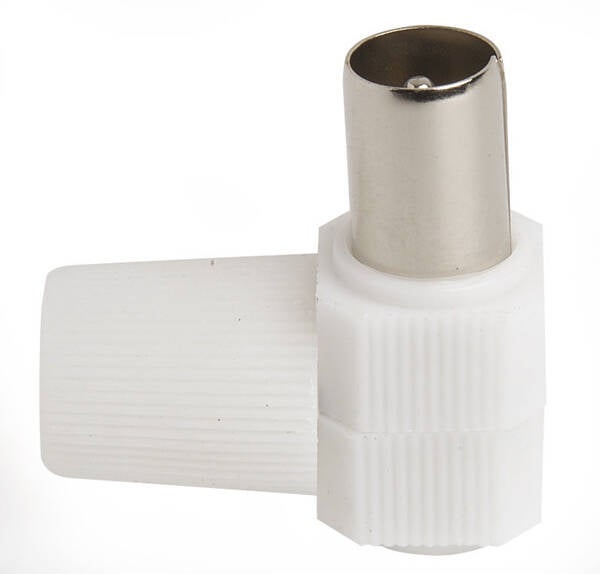 CONECTOR MACHO ACODAD CABLE TV SIMON - MU730844