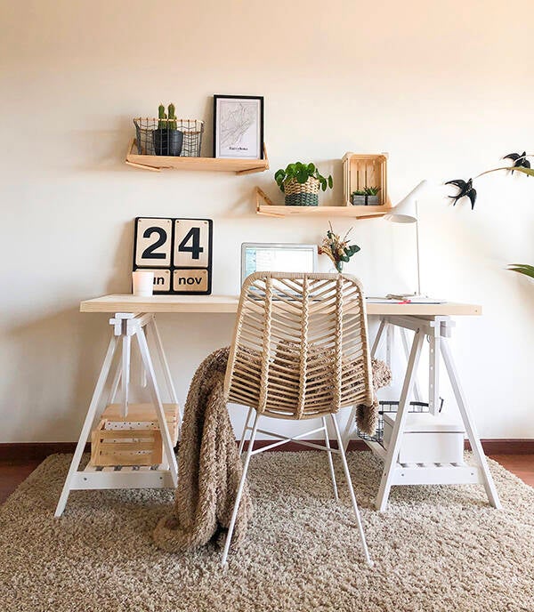 CABALLETE MADERA PINO MACIZO BLANCO ASTIGARRAGA 70X70X45 CAB005.58