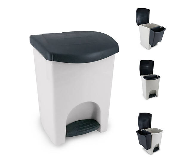 CUBO PEDAL RECICLAJE SP-BERNER 50 L 11539