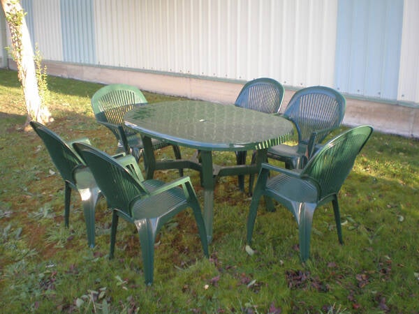 MESA JARDIN OVAL VERDE GARDENLIFE 170X95 CM 4070V