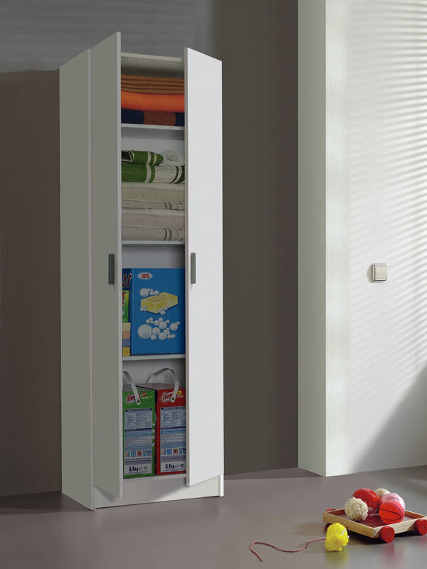 ARMARIO MULTIUSO BCO 2P 3B FORES 180X59X37 007144O