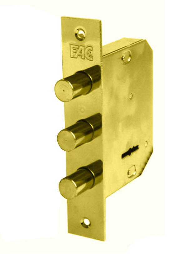 CERRADURA EMBUTIR LATON GORJAS FAC - 480-B