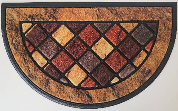 FELPUDO GOMA+MOQUETA ALSACIA DINTEX 45X75 CM 51430