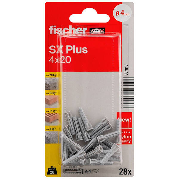 TACO SX PLUS-4 BLISTER 28 UDS FISCHER - 567815