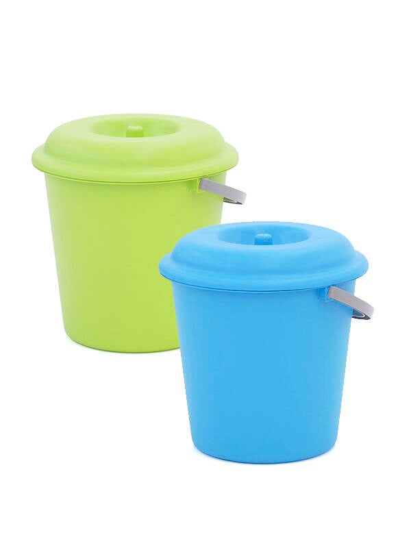CUBO BASURA C/TAPA SURTIDO PLASTIKEN 16 L 6416L