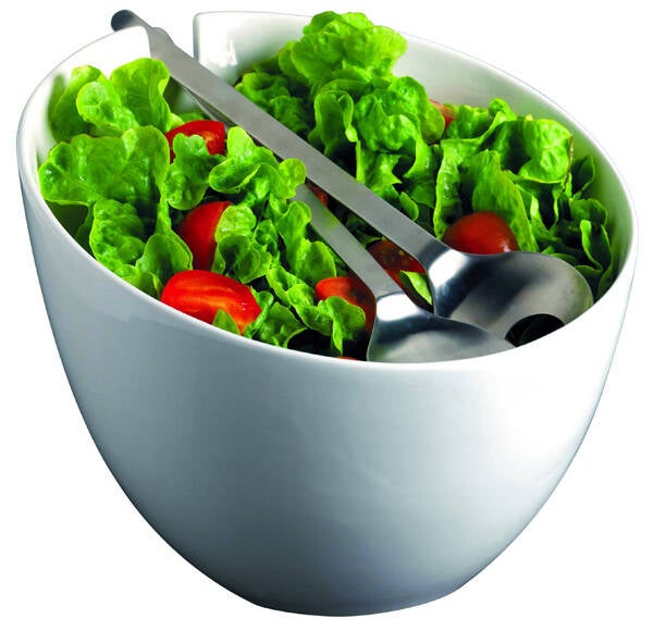 ENSALADERA PORCELANA+CUB. INOX MINILAND - 5902