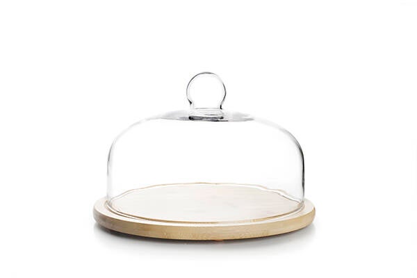 QUESERA MADERA T/CRISTAL IBILI 26 CM 715526