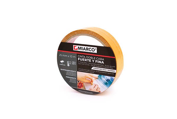 CINTA DOBLE EXTRA FINA DC-600 MIARCO 25MMX10M 30806