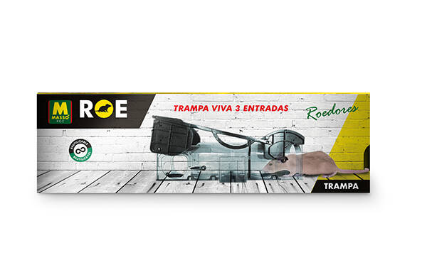 TRAMPA 3 ENTRADAS ROEDORES MASSO - 231710