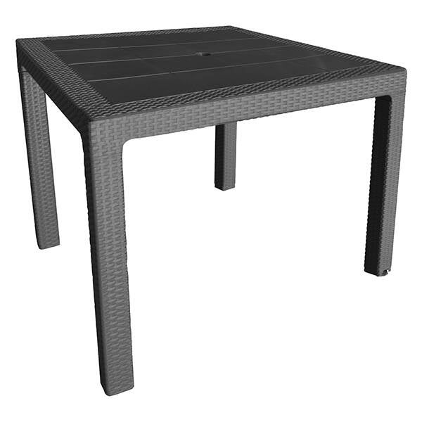 MESA RATAN TOPO ANTRACITA GARDENLIFE 80X80X72 4098-06