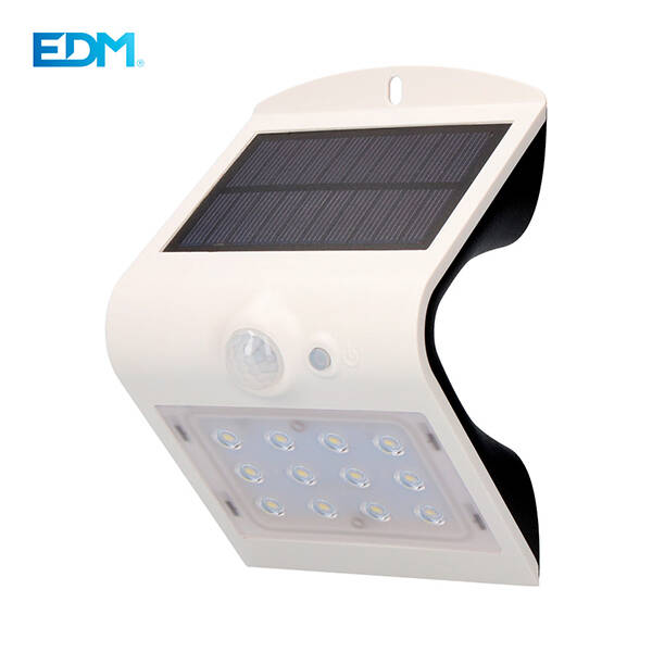 APLIQUE LED SOLAR 220 lm SENSOR PRESENCIA BCO EDM 1,5 W 31841