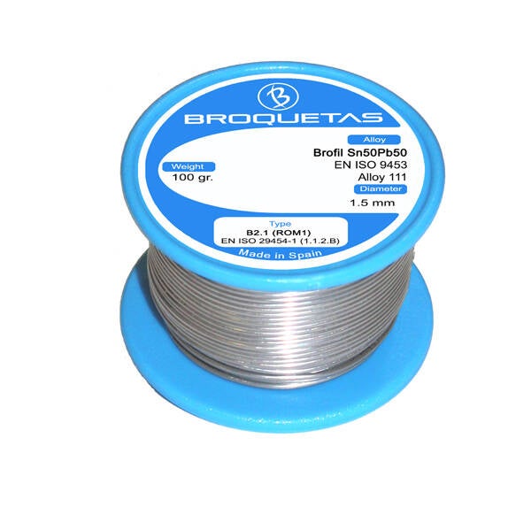 ESTAÑO ELECT 50% SN-50PB 1,5MM BROFIL 100 G B20PW15011501A104