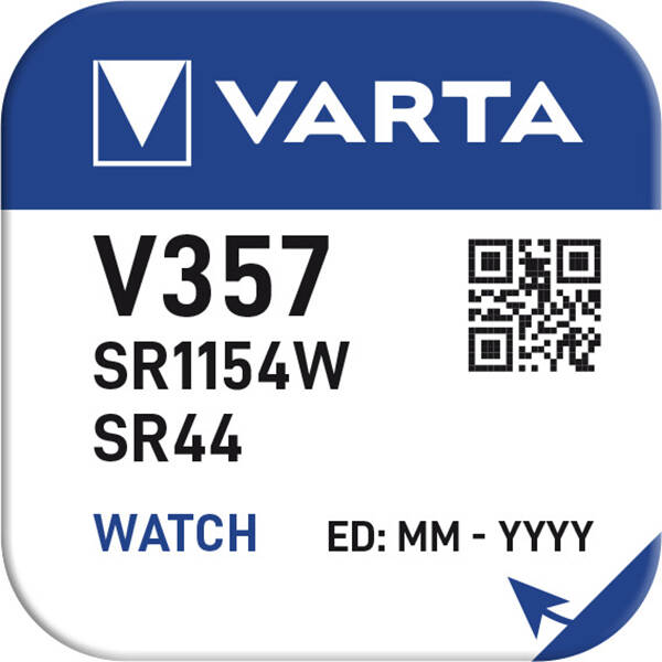 PILA BOTON BL1 V357 OXID PLATA VARTA 1,5 V 357101111
