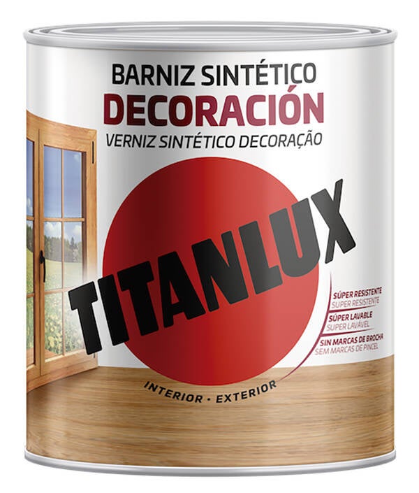 BARNIZ SATINADO INCOLORO TITANLUX 4 L M11100004