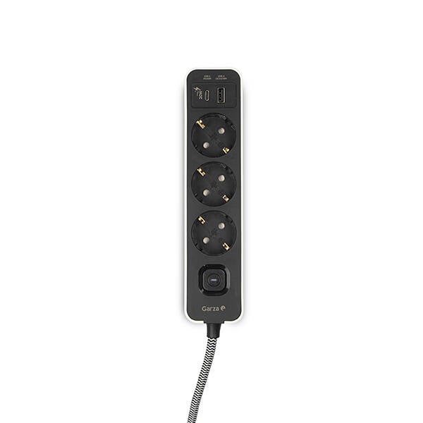 BASE MULTIPLE 3T COMBIBALL 2USB A+2 USBC GARZA - 4420074C