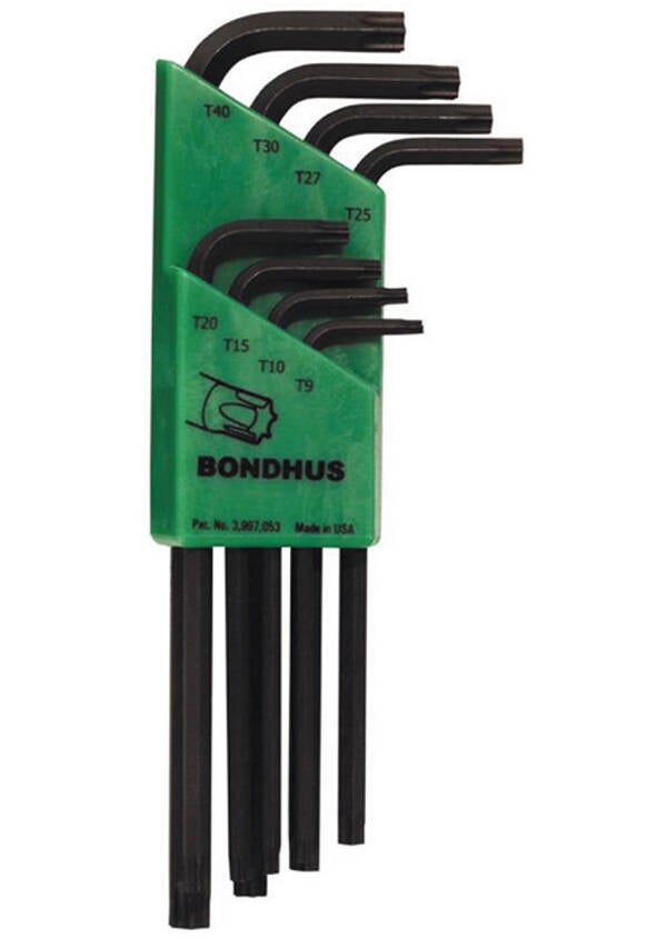 LLAVE TORX JGO 8 PZS BONDHUS T9-T40 31834