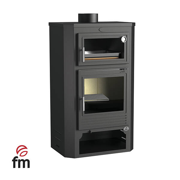 ESTUFA LEÑA C/HORNO ENVOLVENTE FM - M-104