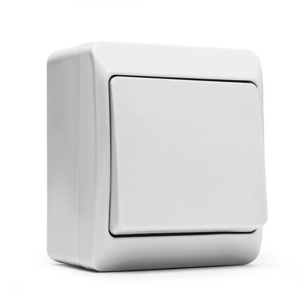 CONMUTADOR SUPERFICIE BLANCO ESTANCO IP54 FAMATEL 10 A 5102