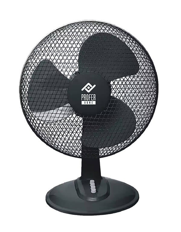 VENTILADOR SOBREMESA NEGR 50W PROFER HOME 40 CM PH1449