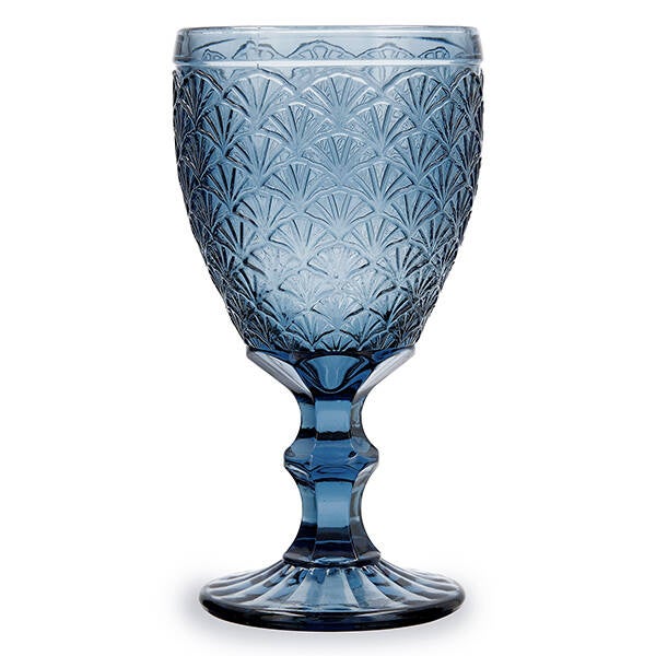COPA VIDRIO RELIEVE BLUE MOON PACK-6 BIDASOA 30 CL 7754015