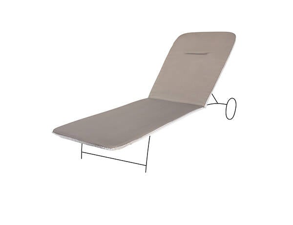 COJIN ACTION TUMBONA TAUPE FABOTEX 185X55X2.5 986748